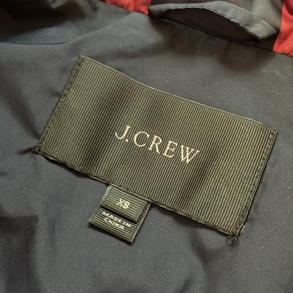 J.Crew red and black check puffer vest - Picture 5 of 6